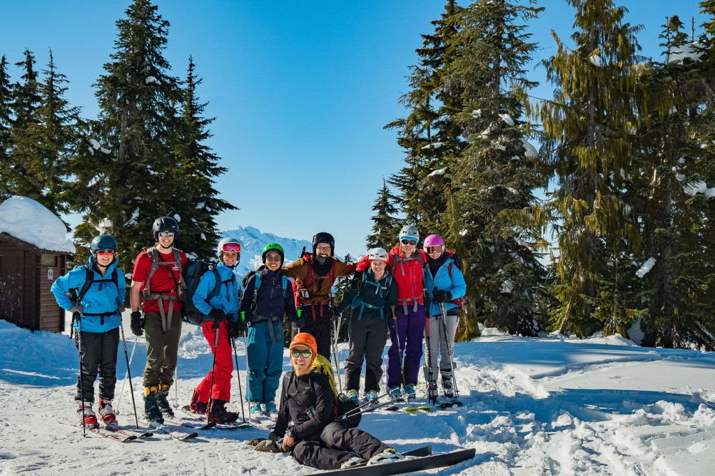 The group for the day. From left to right: Melissa Bernstein, Jacob Grossbard, Kylie Schatz, Emily Kuang, Sam Shulman, Haley Foladre, Charlotte Nelson, Christina Wiesmann. And Vin Sanity in front. (Photo by a kind man nearby)