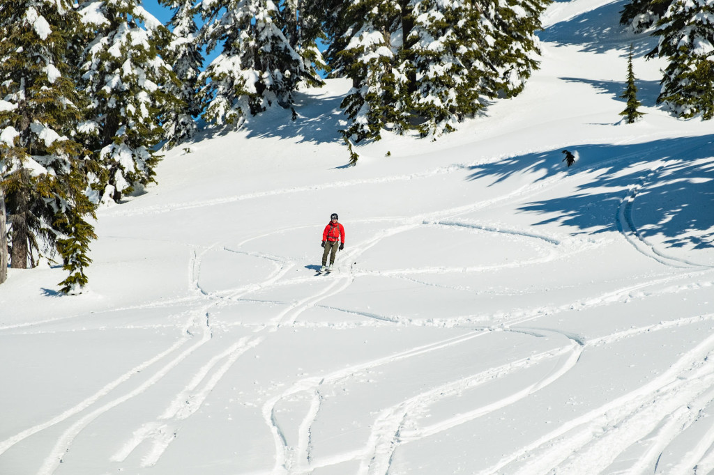 Jacob Grossbard skiing casually like this is the easiest thing he's ever done. 
(Photo by Vin Sanity)