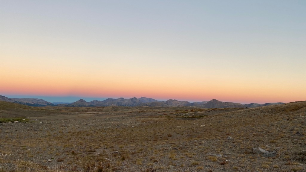 Sunset on the Dil-Dil Plateau (photo by Richard Shaw)