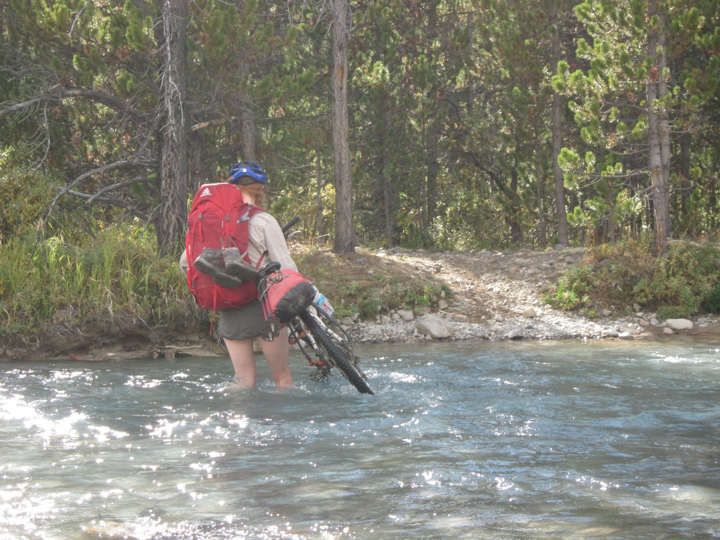 Crossing BIg Creek on the way to Airport Meadows (Photo by Alberto Contreras)