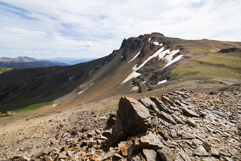 The barren rock formations at Deer Pass.