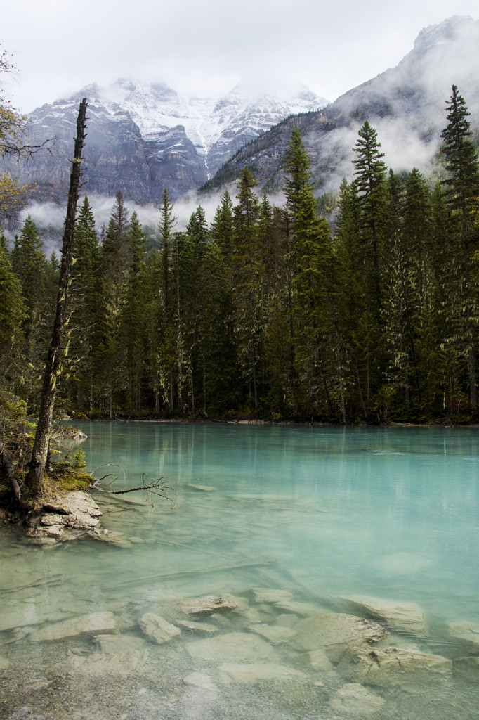 The soothing blue waters of the Robson River calmed my worries about running out of daylight on my hike.