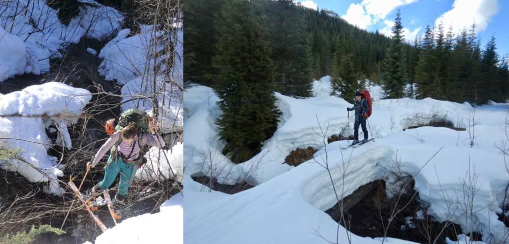 Crossing creeks then vs. now