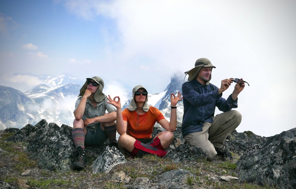 The purpose of our day, “Contemplation”, “Meditation”, and “Reflection.” Yes, we do all have matching dork hats.