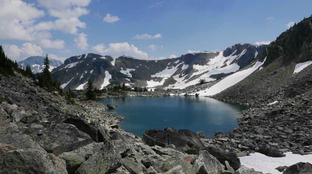 Fried egg lake. 