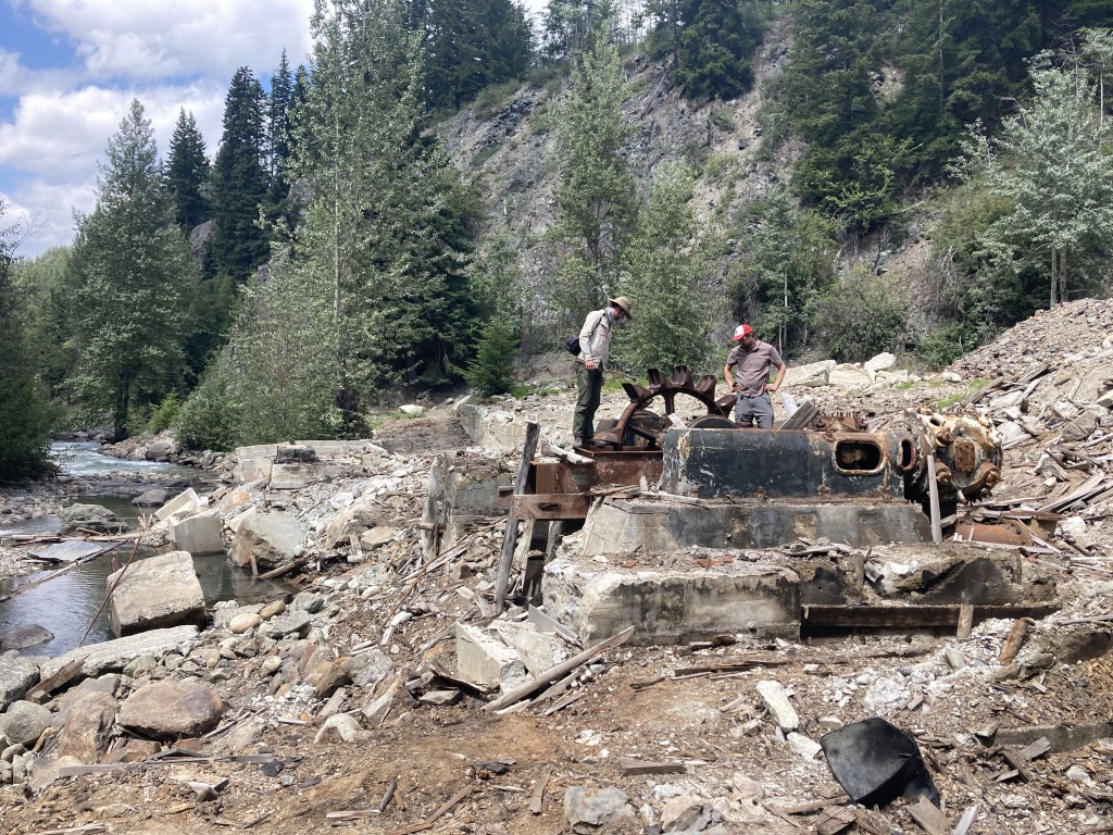 Ryan and Tom, Talking mines at the ruins of the Bralorne Goldmine