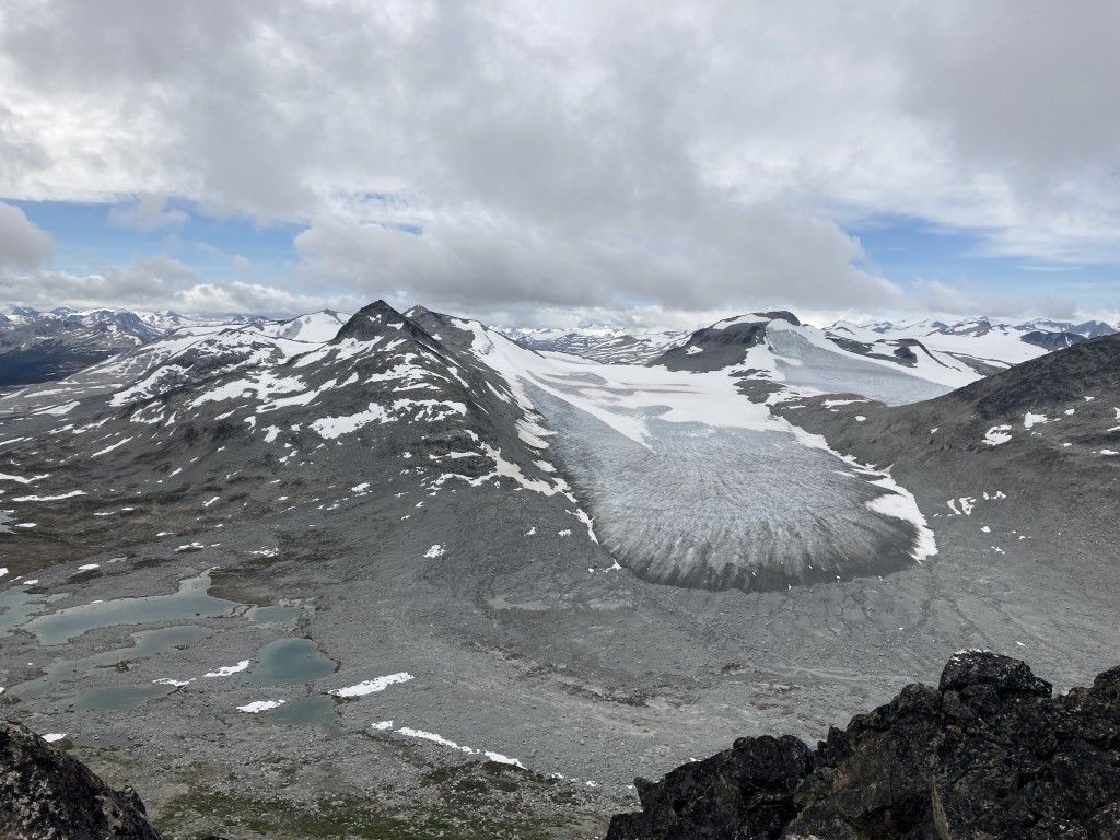 Muon Glacier from Microscope Peak