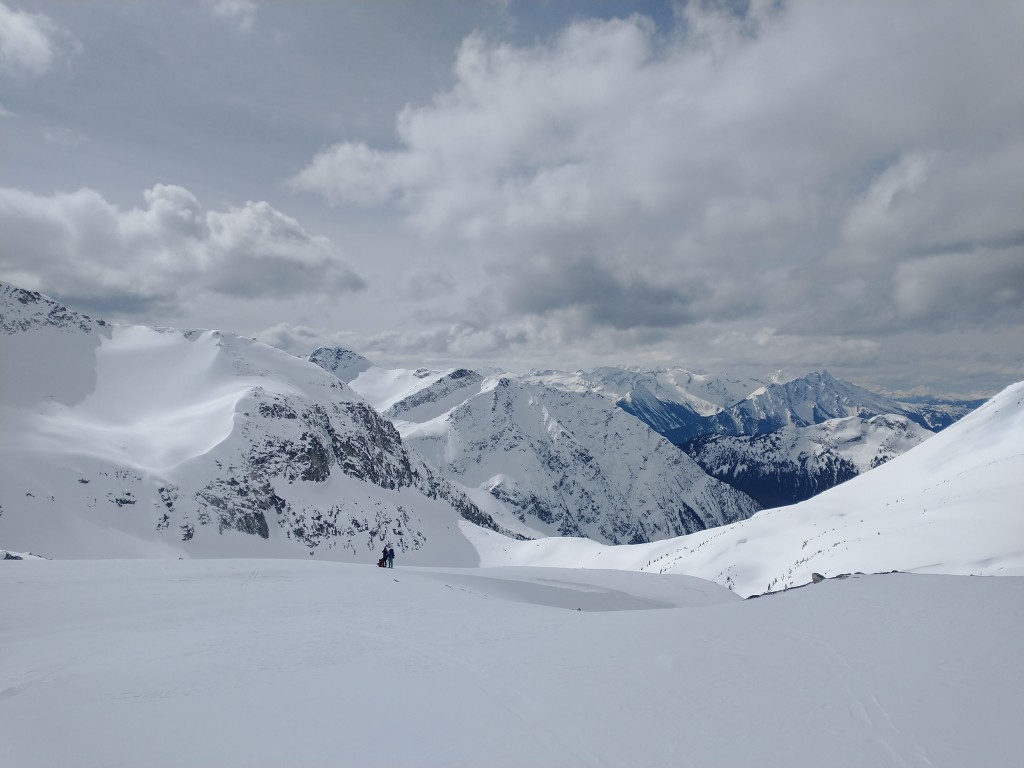 Heading up to Oleg from White Lakes - Mount Currie in the background