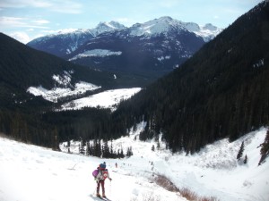 Skinning up above the marsh