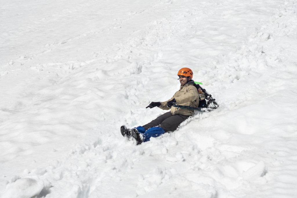 Sliding down the slopes