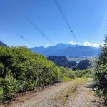 Looking across Pitt-Addington Marsh at Golden Ears from the powerline road next to Mt Burke