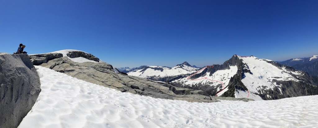 Tzoonie Mountain from our lunch spot