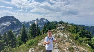 Marko cheesin while on the summit of Coburg