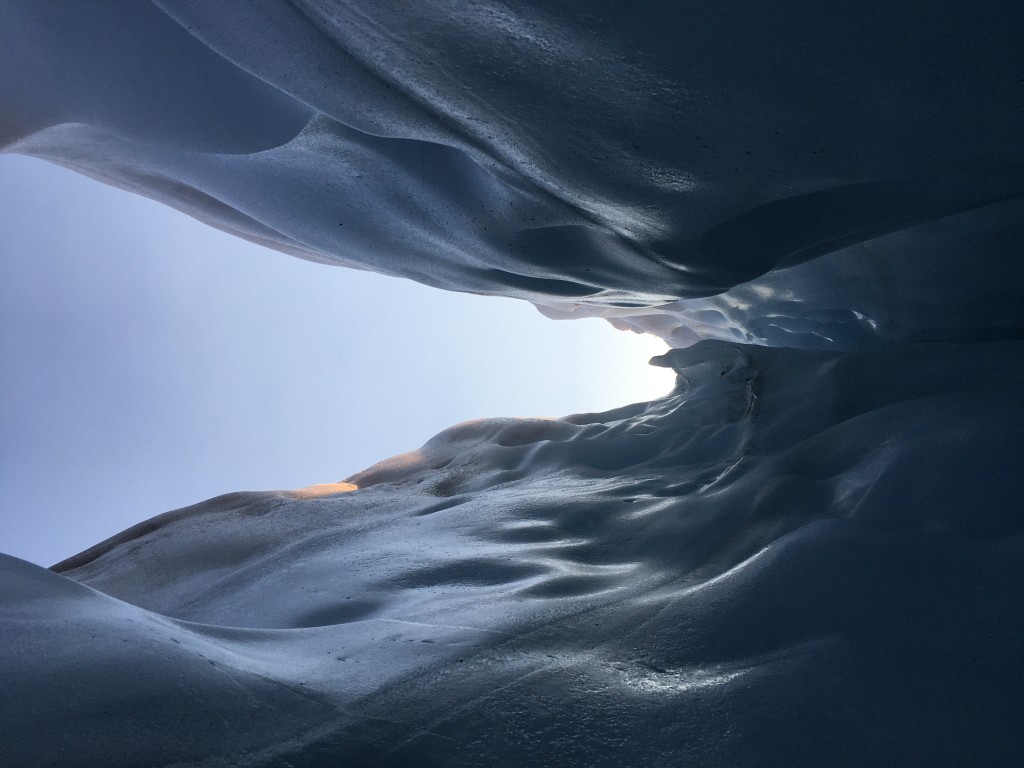 From inside a crevasse (John Commissaris)