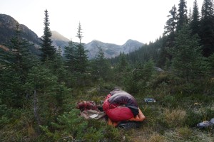 Laura's Cowboy Camping Sleep arrangement, a handful of the crew slept outside (Alex Beauchemin)