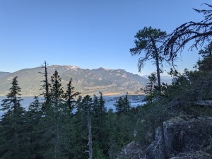 One of the few viewpoints on the Sea to Summit trail.