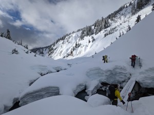 Low snow meant we could cross the creek by bridge