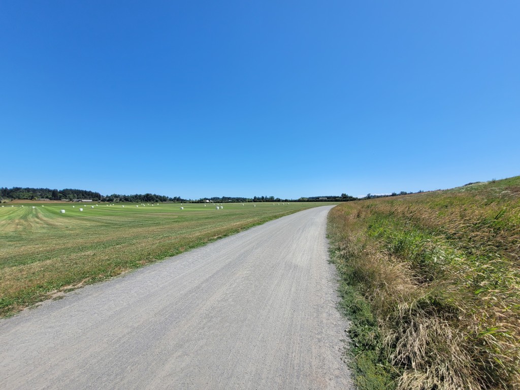 An unpaved section of the Lochside