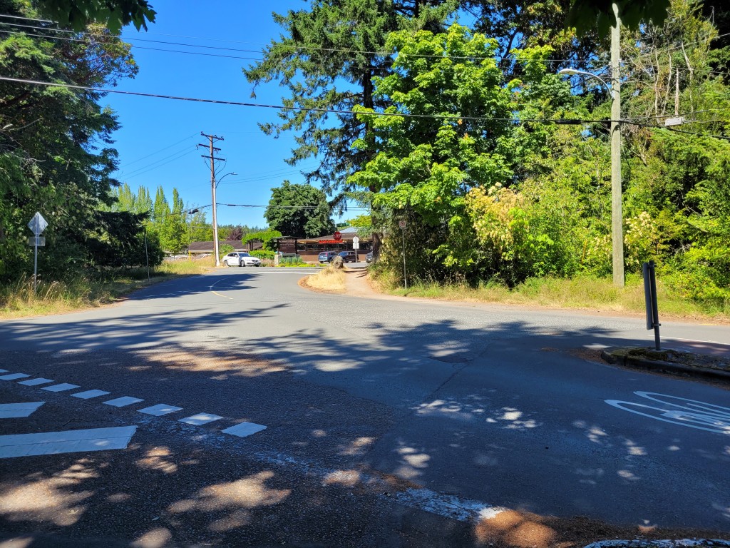 A more suburban section