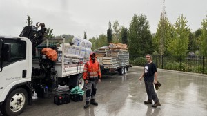 Dan and Jeff, with Dan’s truck loaded and ready to go.  