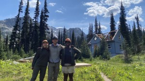 Juliane Bonnefoy, Jacob Grossbard, and Sri Chaitanya Bonthula looking proud after more than four hours of slinging went off without a hitch.