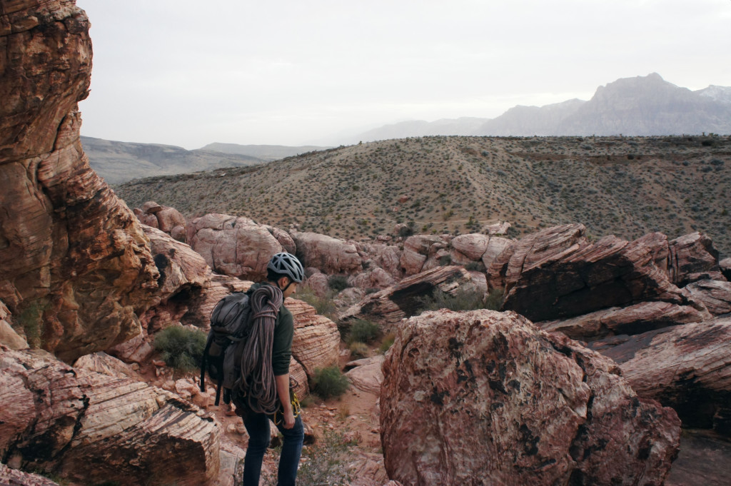 Climbing in Calico