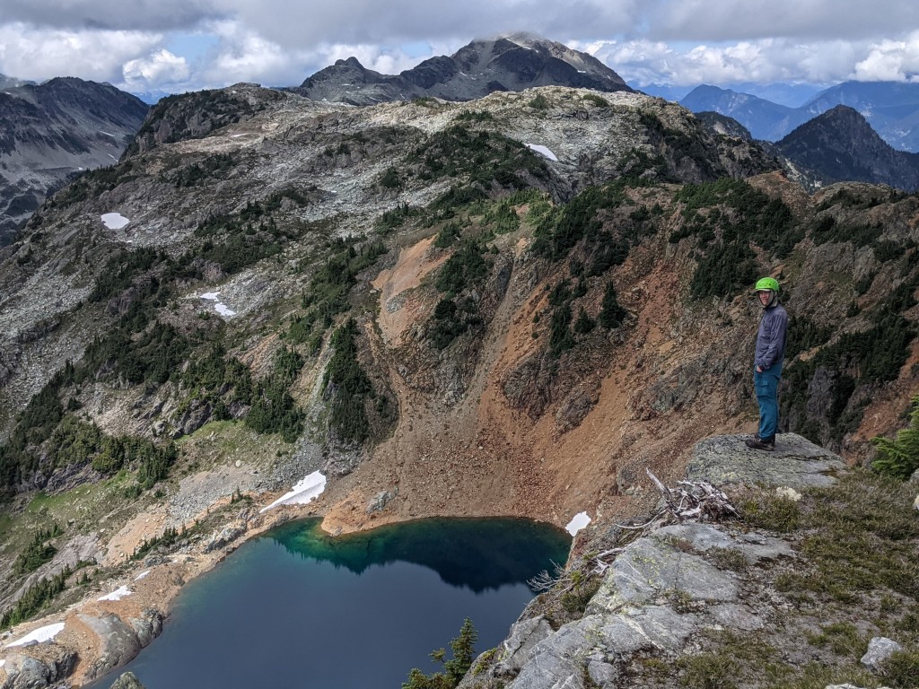 Whistling echoy blue lake that looks bluer in person