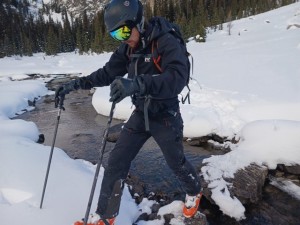 Lucas Crossing The Creek. Photo Credit: Kevin McKay