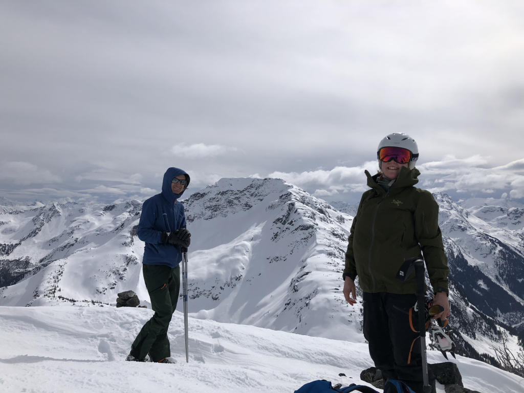 Alex and Flavia enjoying the expansive summit views. Mt. Duke behind us. Alex was able to name any mountain I pointed at as far as the eye could see.