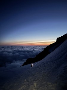 Sunrise above the clouds - Picture by Julian