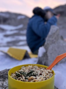 Sean's excellent cooking - Photo by Kathleen