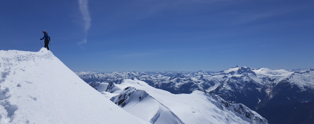 The summit of Snowcap Peak
