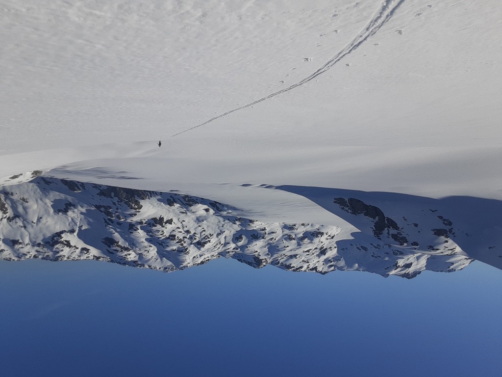 Climbing up from the Stave Glacier