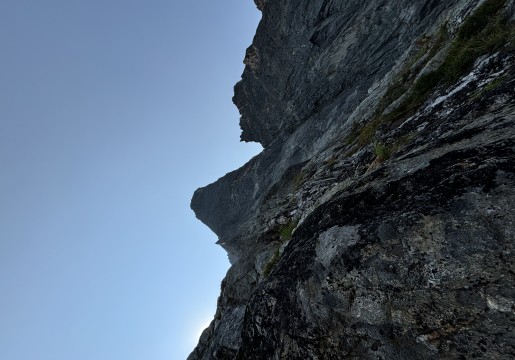 Looking up the buttress