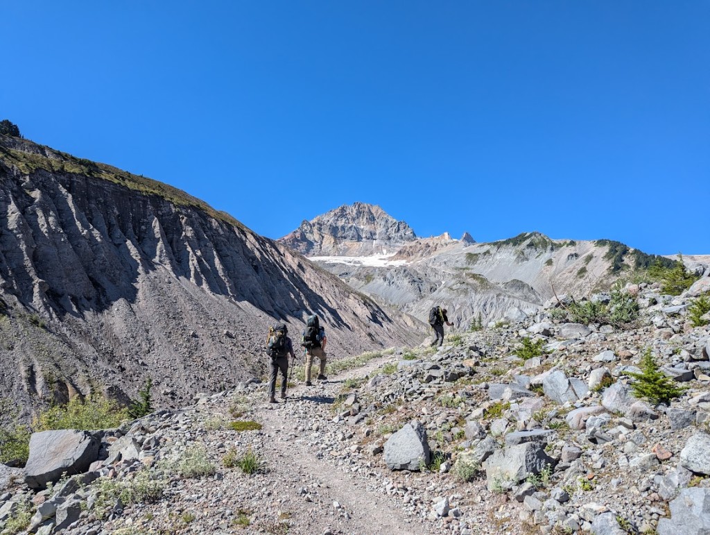 En route to the Névé following Ring Creek! pc: Sean