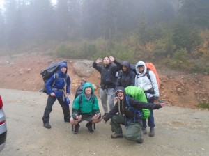 15 Wheels worth of cheese stoke! And my fashionable backpack cover made out of a trashbag 