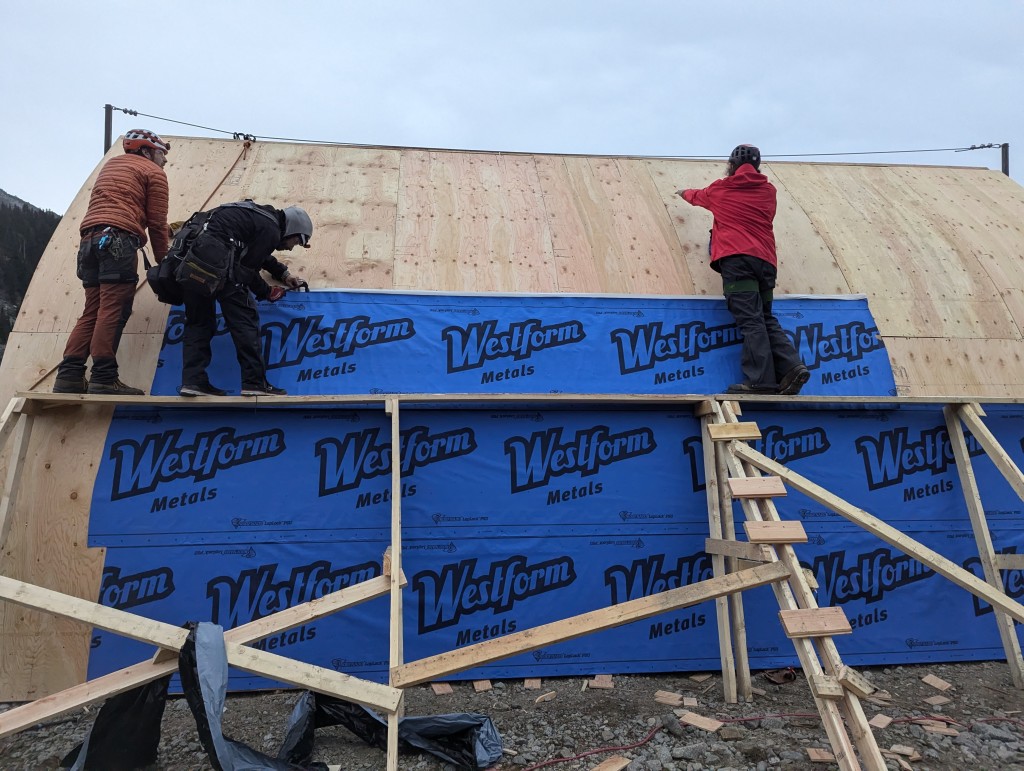 Working fast to get the roofnado on. PC: Jacob Grossbard