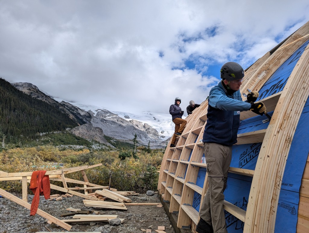 Awkward angles on the joist hangers. PC: Jacob Grossbard