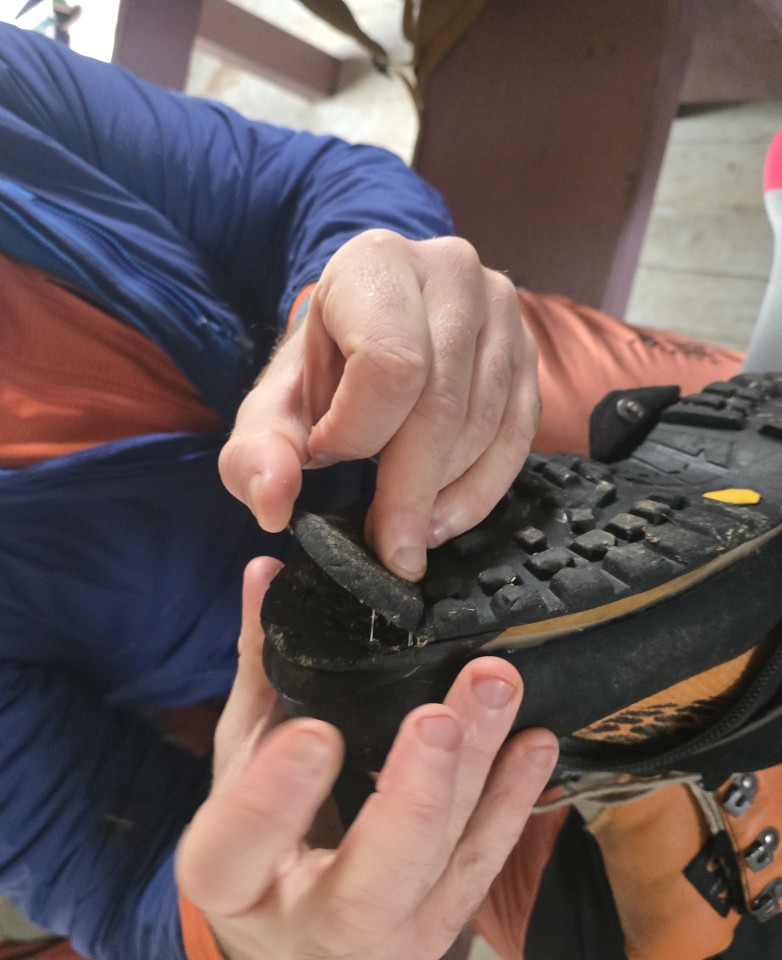 James had some boot problems
