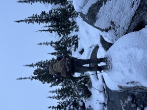 Crossing the creek first, I tried to set a good path. PC:  Sara Bellman