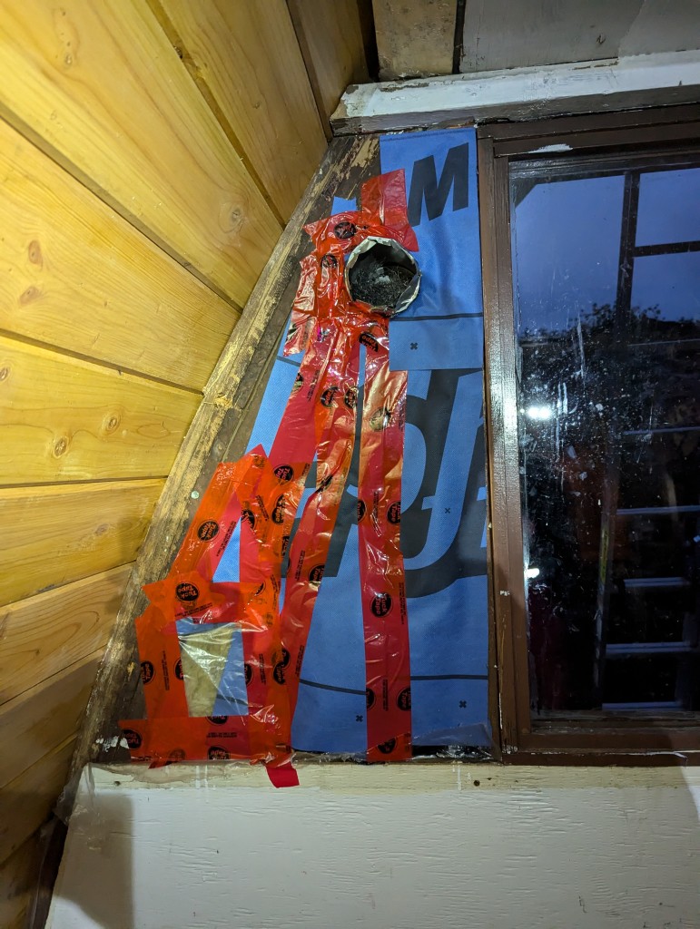 Tuck tape makes a good vapor barrier. PC: Jacob Grossbard