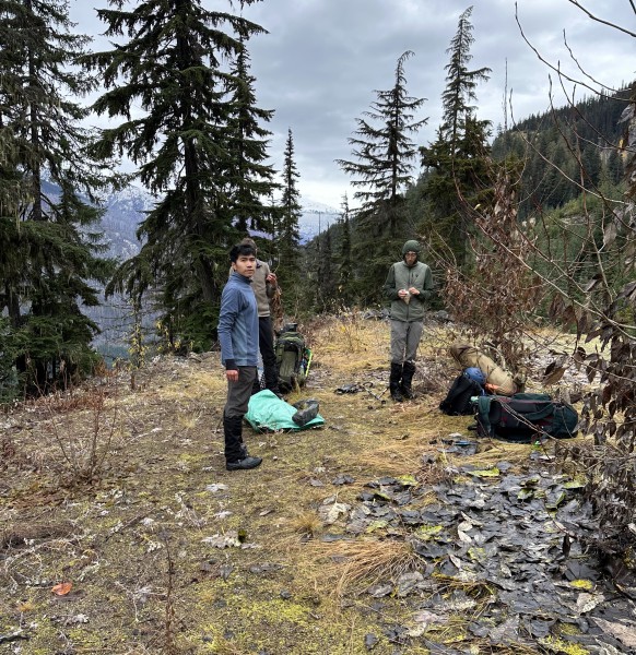 Stashing our tents. PC: Sophie Wigman