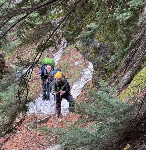 Chains are good for cars. Chains are good for hikers. PC: Sophie Wigman