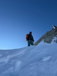 Finally on the Arete!
