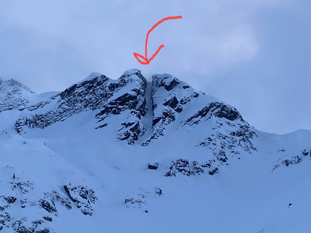 Duke Couloir, if it wasn't obvious enough...
