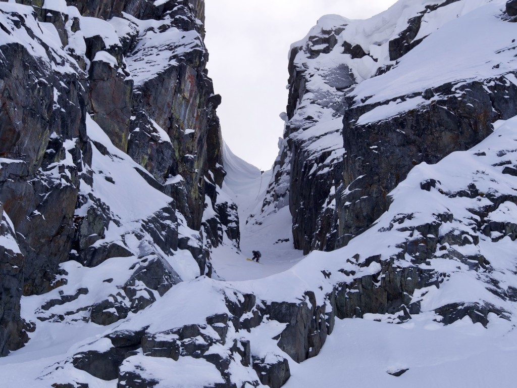 Viv in the couloir