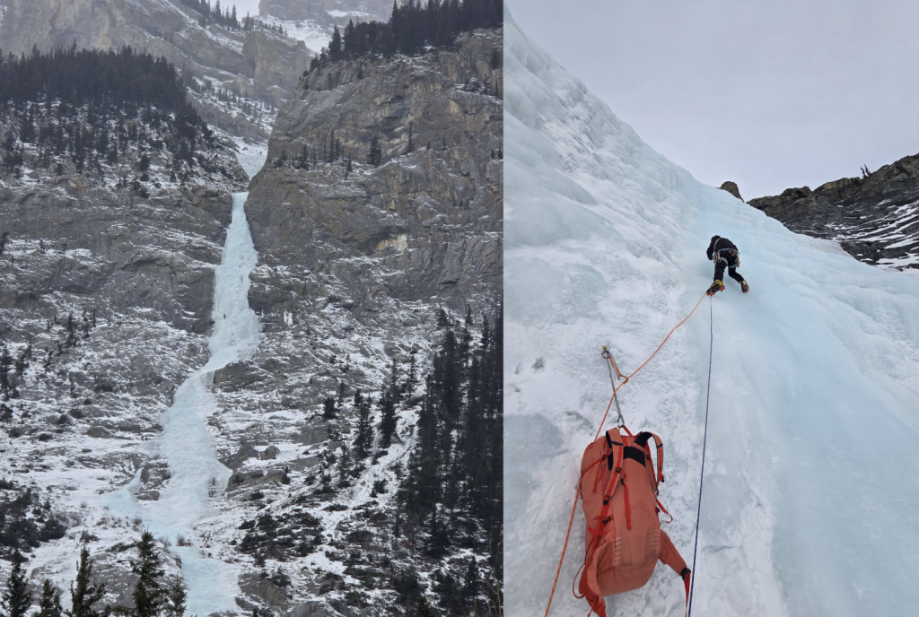 Cascade Falls; My first ice lead (Noah Macdonald)