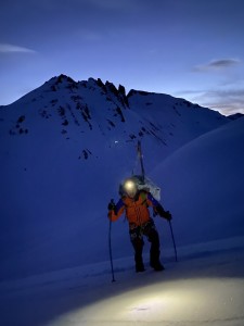 Me as I came up Sentinel Glacier behind Aaron. 