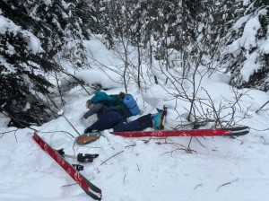 ski fall