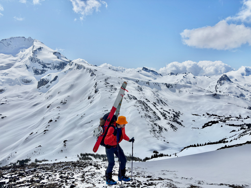 Bootpacking up the ridge.